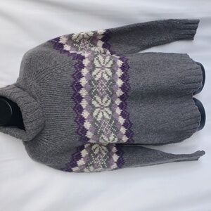 Tangents Cozy Winter Wool Blend Turtleneck Sweater, M, 20" PTP, 25" L